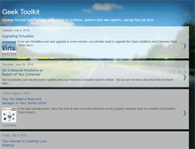 Tablet Screenshot of geektoolkit.com